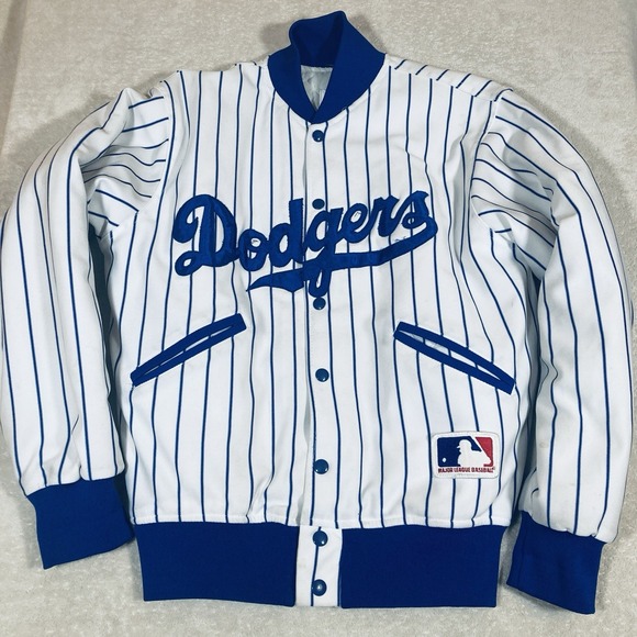 Los Angeles Dodgers Other - FELCO LOS ANGELES DODGERS BOMBER STYLE Pinstripe JACKET VINTAGE USA 80s Medium